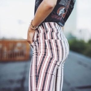 🥥NWOT Paige Verdugo Emerson stripe jeans